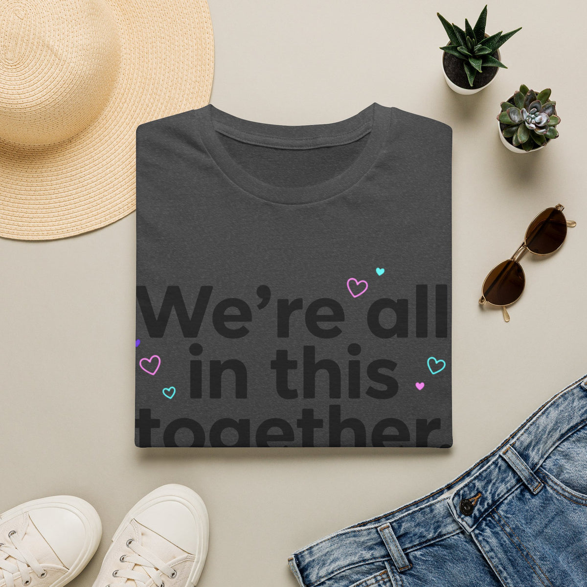 We're All in This Together Like Hostages T Shirt Funny Sarcastic Quote Tee