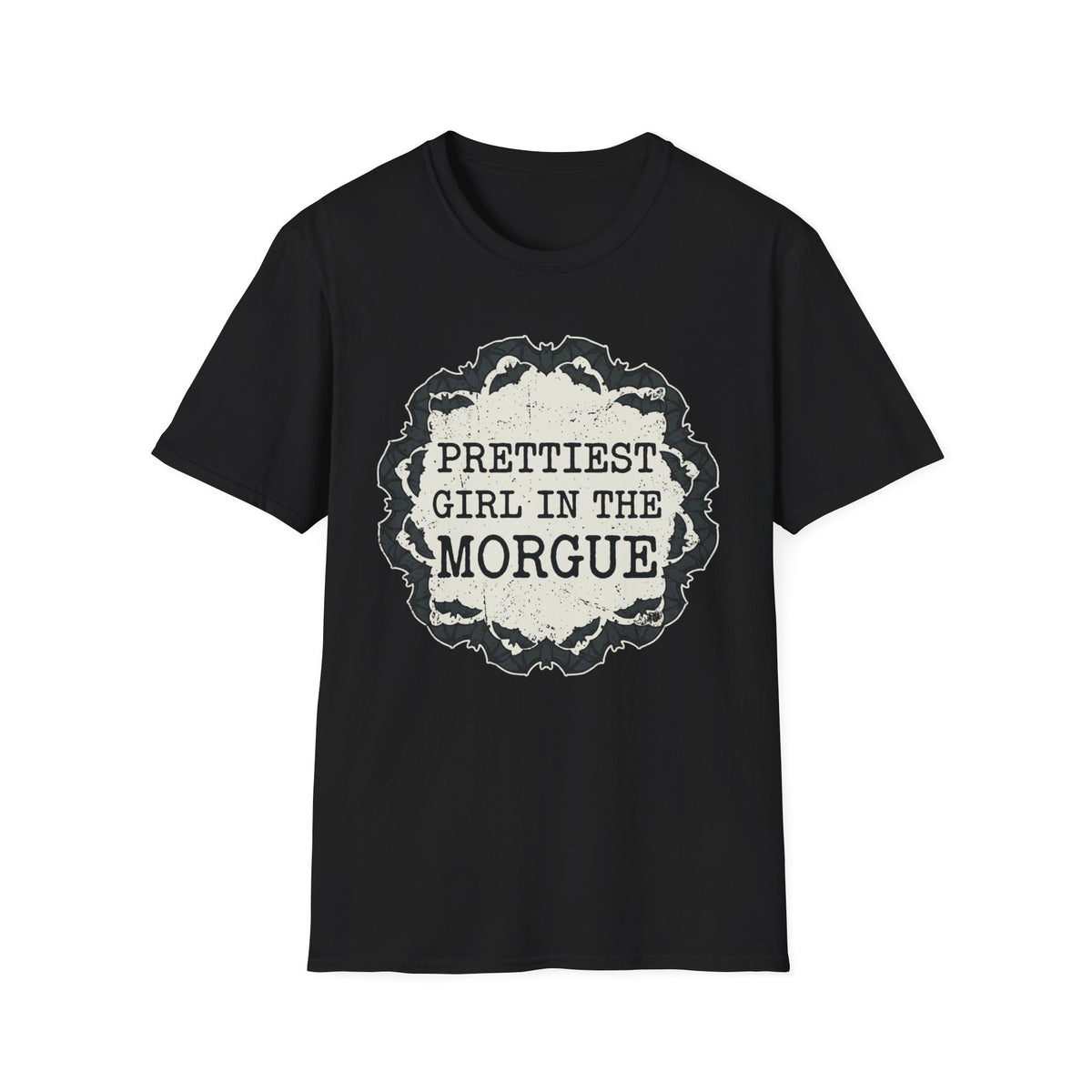 Prettiest Girl in the Morgue T-Shirt Gothic Halloween Horror Tee
