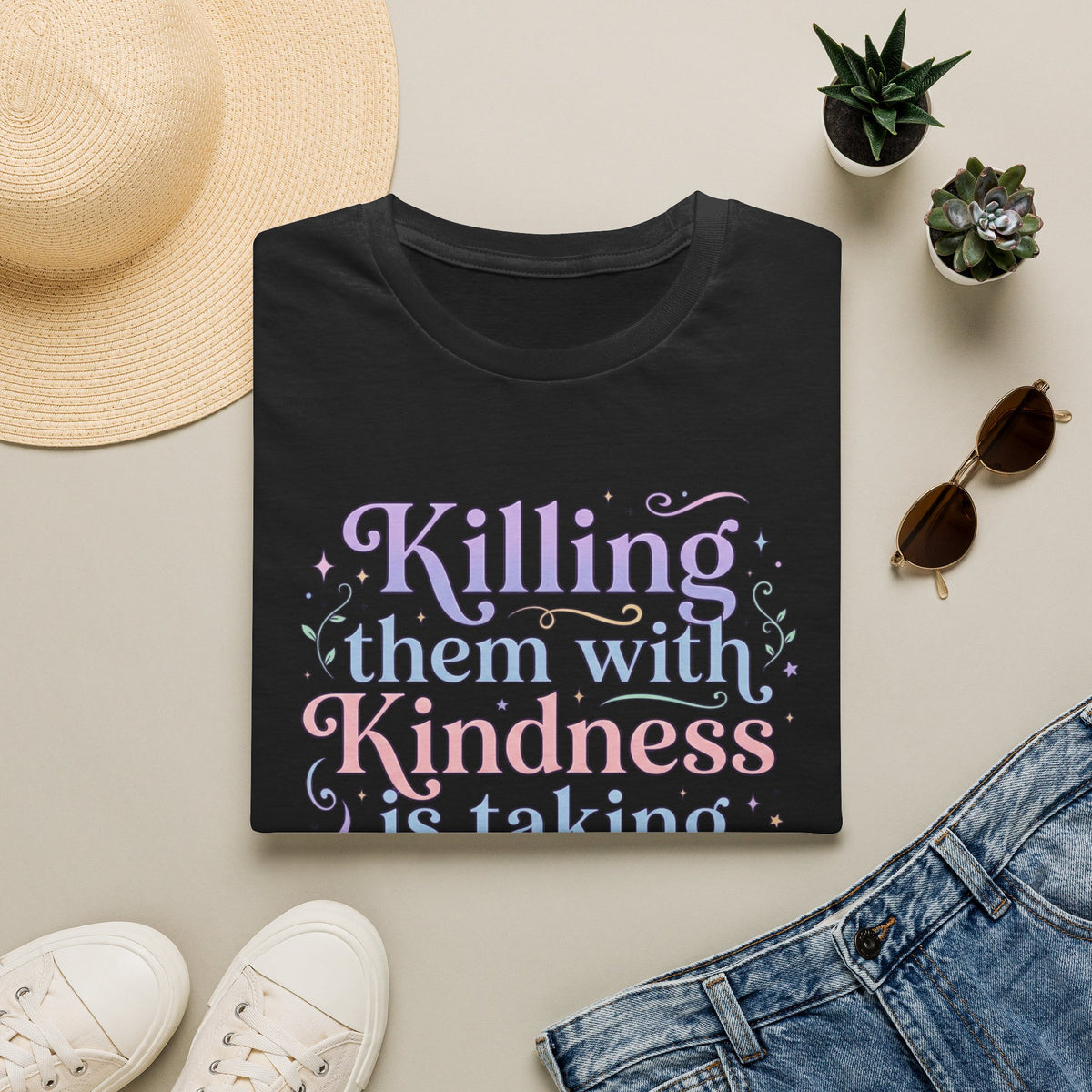 Killing Them with Kindness Taking Longer than Expected T Shirt Sarcastic Tee Clothing