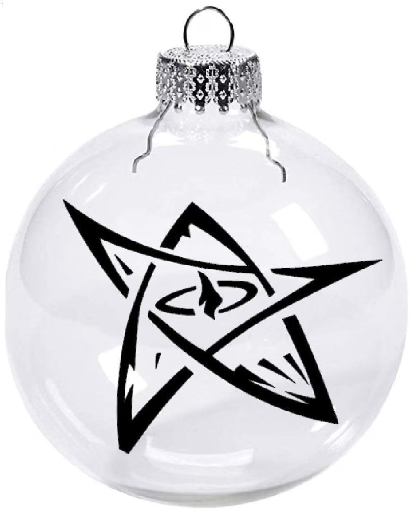 Elder Star Lovecraft Clear Christmas Ornament Shatterproof Horror