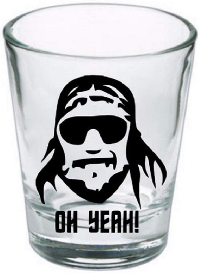 Macho Man Randy Savage Oh Yeah Shot Glass Barware Wrestling