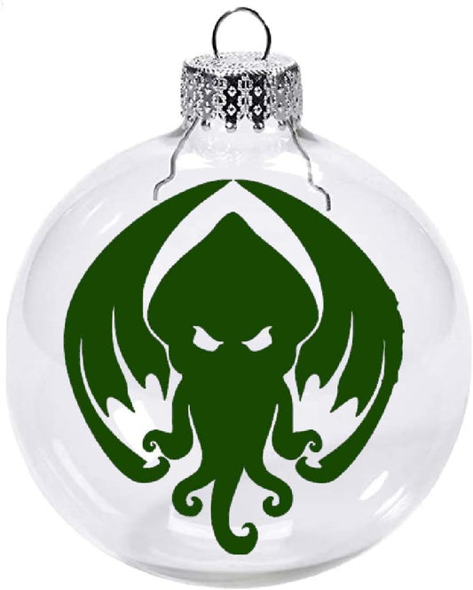 Lovecraft Clear Christmas Ornament Shatterproof Horror