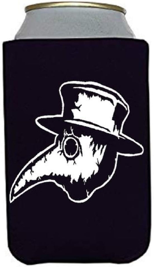 Plague Dr Mask Koozie Can Cooler Holder Horror