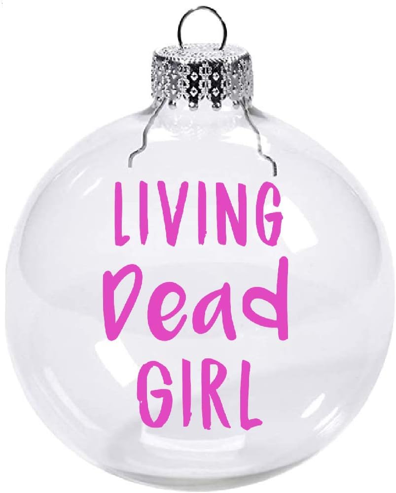 Living Dead Girl Clear Christmas Ornament Shatterproof Horror