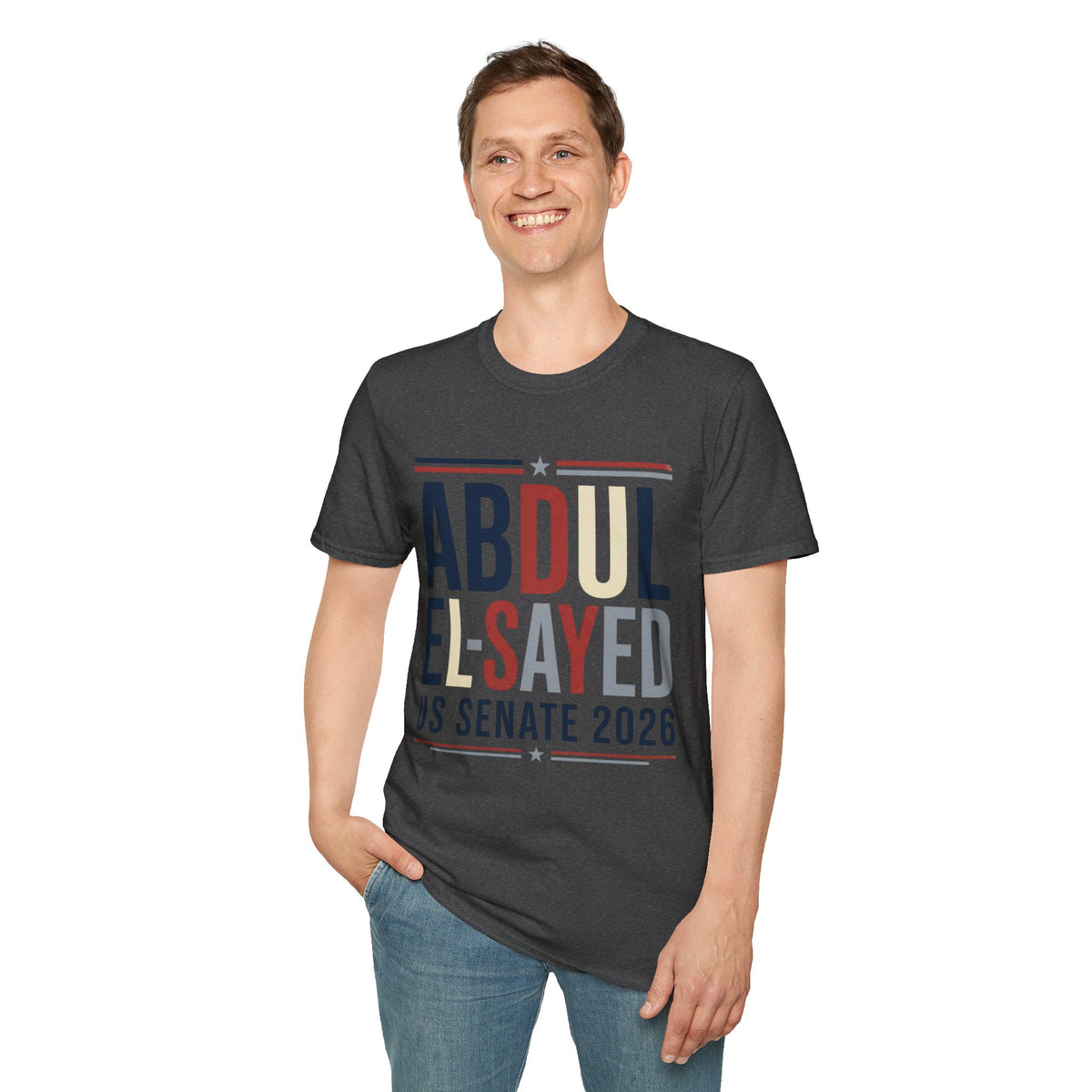 Abdul El-Sayed US Senate 2026 T-Shirt Political Campaign Tee Democratic Michigan