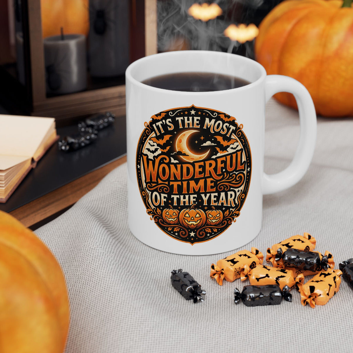 Halloween Most Wonderful Time of the Year Mug Spooky Coffee Cup Horror