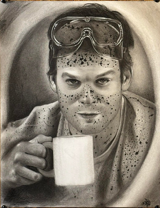 ORIGINAL Dexter Art Print True Crime Serial Killer Wall Hanging