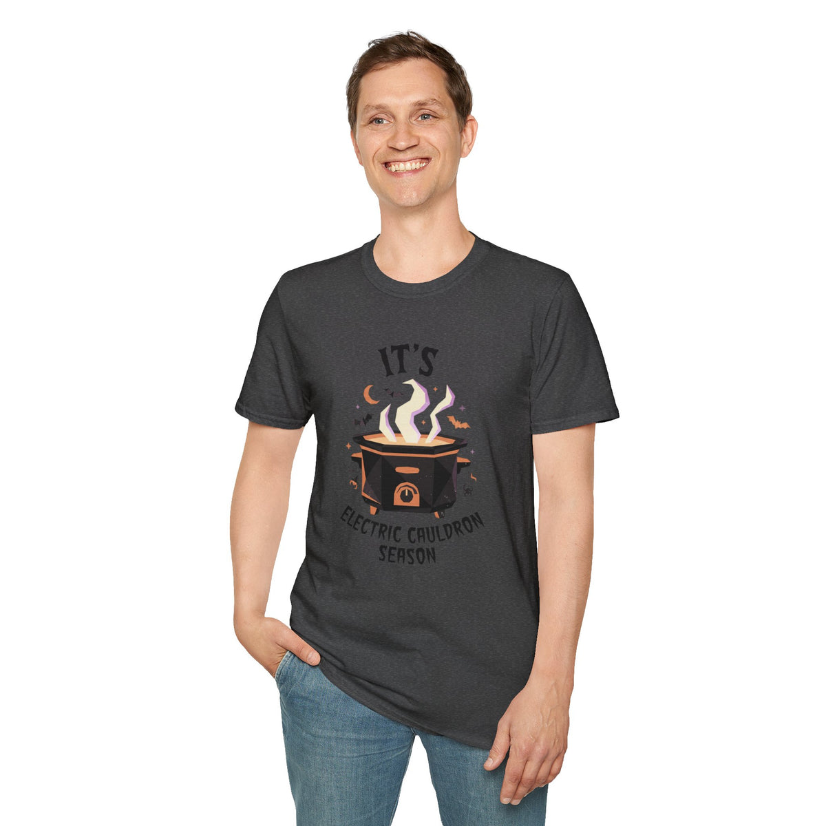 It's Electric Cauldron Season T-Shirt Halloween Witch Crock Pot Slow Cooker