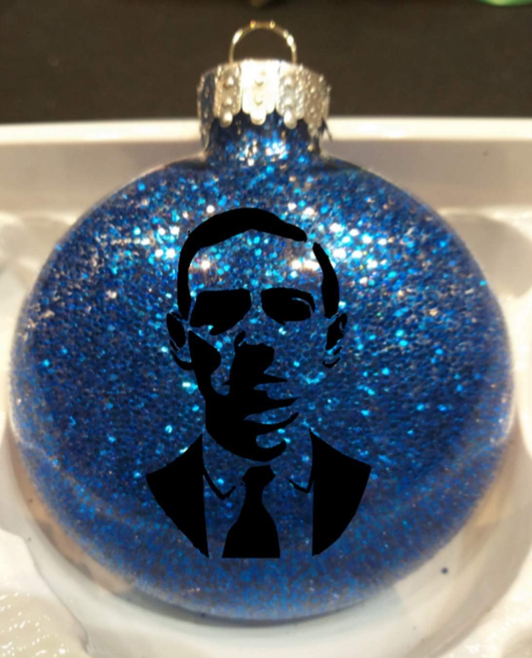 HP Lovecraft Cthulhu Glitter Holiday Ornament Shatterproof Disc Horror