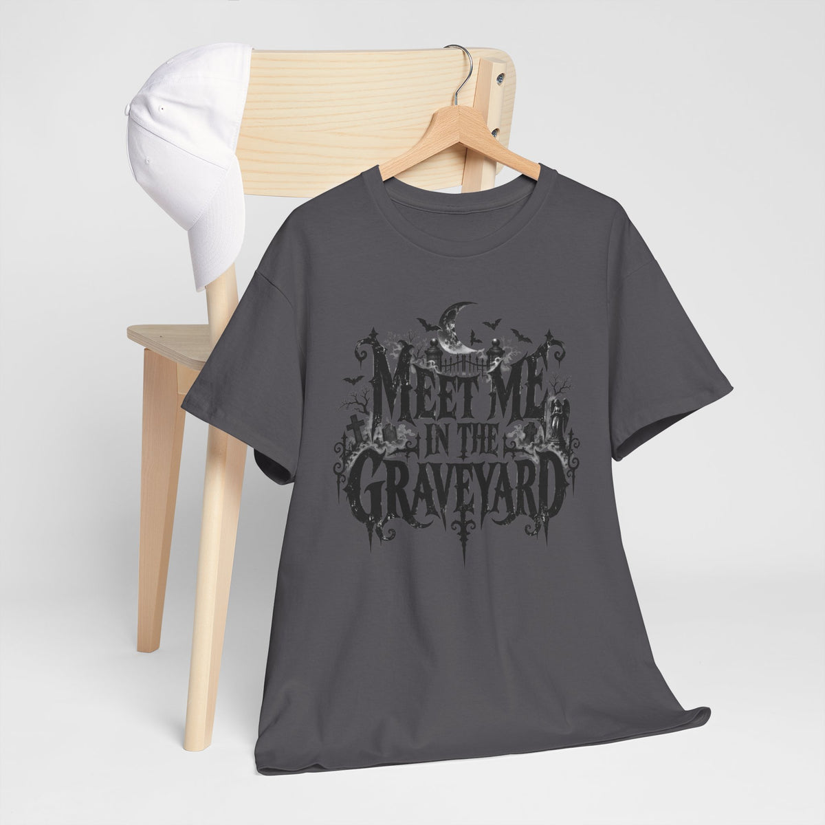 Meet Me in the Graveyard Gothic Halloween T-Shirt Spooky Tee