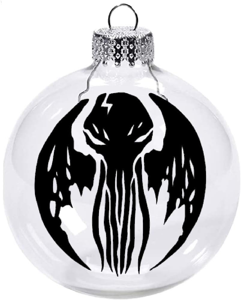 Lovecraft Clear Christmas Ornament Shatterproof Horror