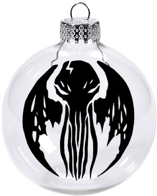 Lovecraft Clear Christmas Ornament Shatterproof Horror