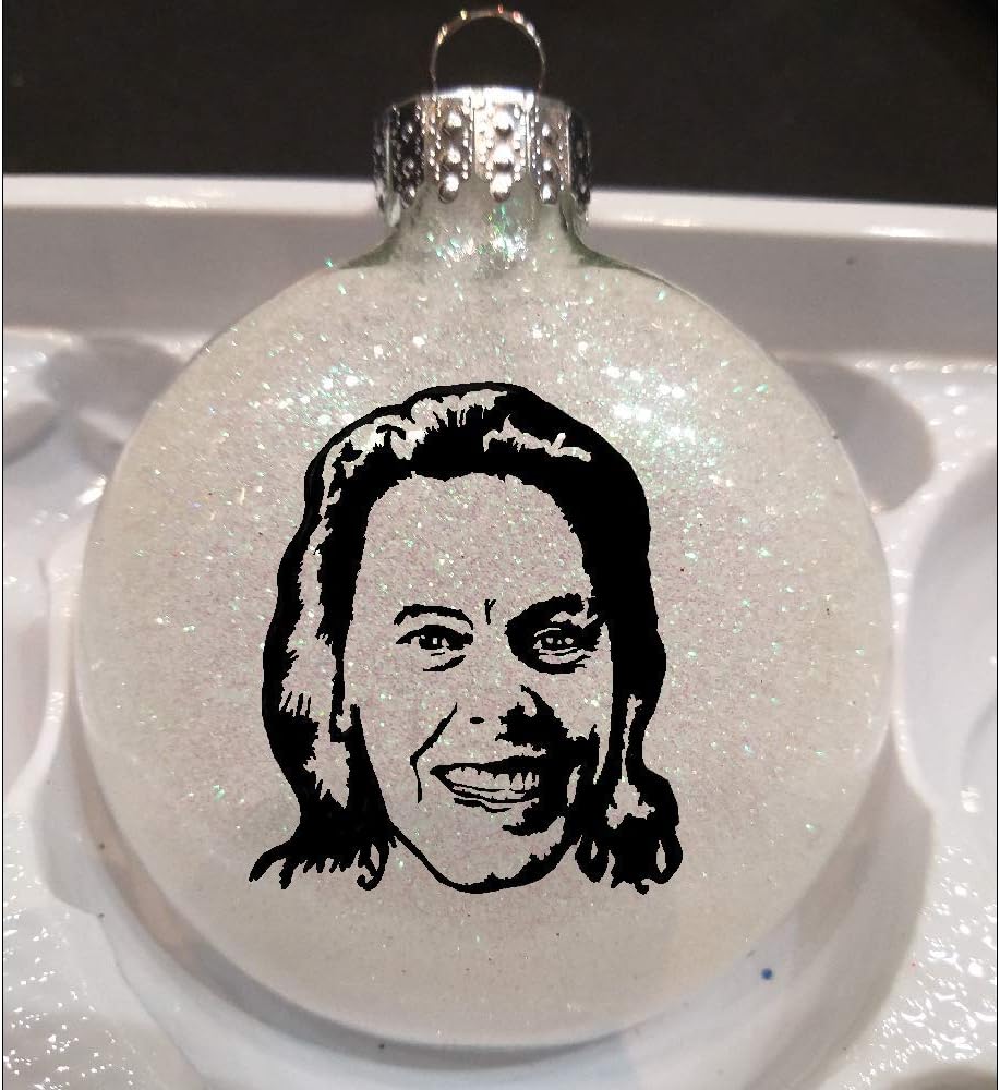 Aileen Wuornos True Crime Glitter Holiday Ornament Shatterproof Disc Horror