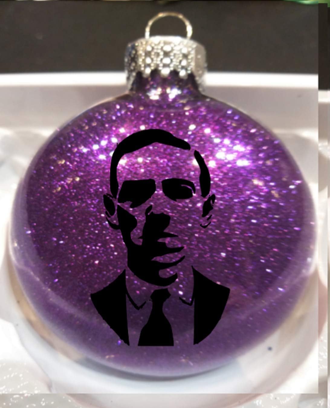HP Lovecraft Cthulhu Glitter Holiday Ornament Shatterproof Disc Horror