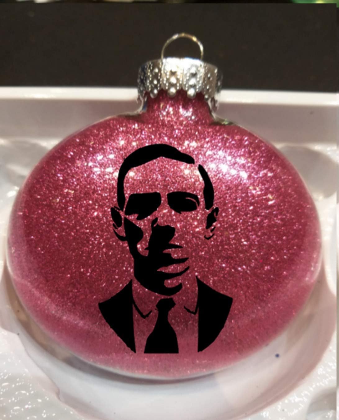 HP Lovecraft Cthulhu Glitter Holiday Ornament Shatterproof Disc Horror