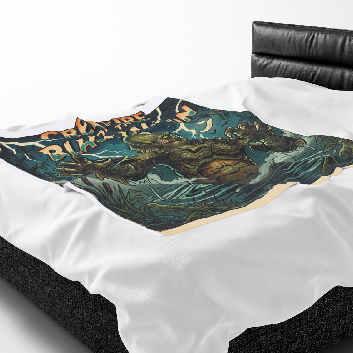 Creature from the Black Lagoon Velveteen Plush Blanket Classic Monster Horror Throw
