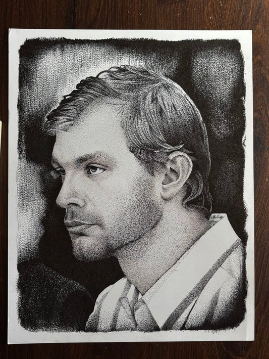 Jeffrey Dahmer Art Print True Crime Serial Killer Wall Hanging Home Decor