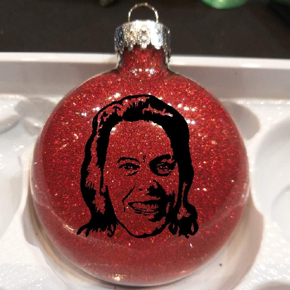Aileen Wuornos True Crime Glitter Holiday Ornament Shatterproof Disc Horror