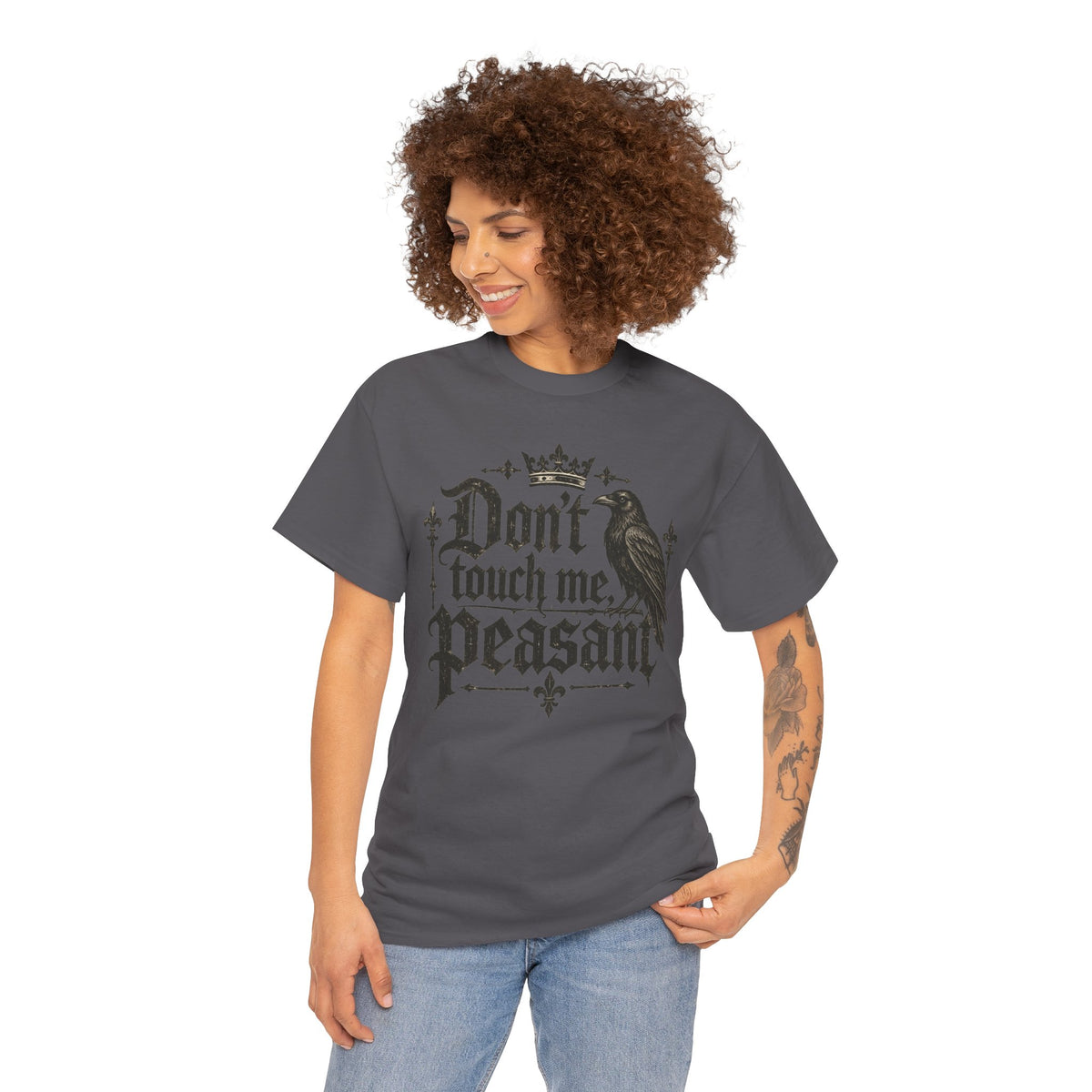 Don't Touch Me Peasant Gothic T Shirt Funny Goth Tee Alternative