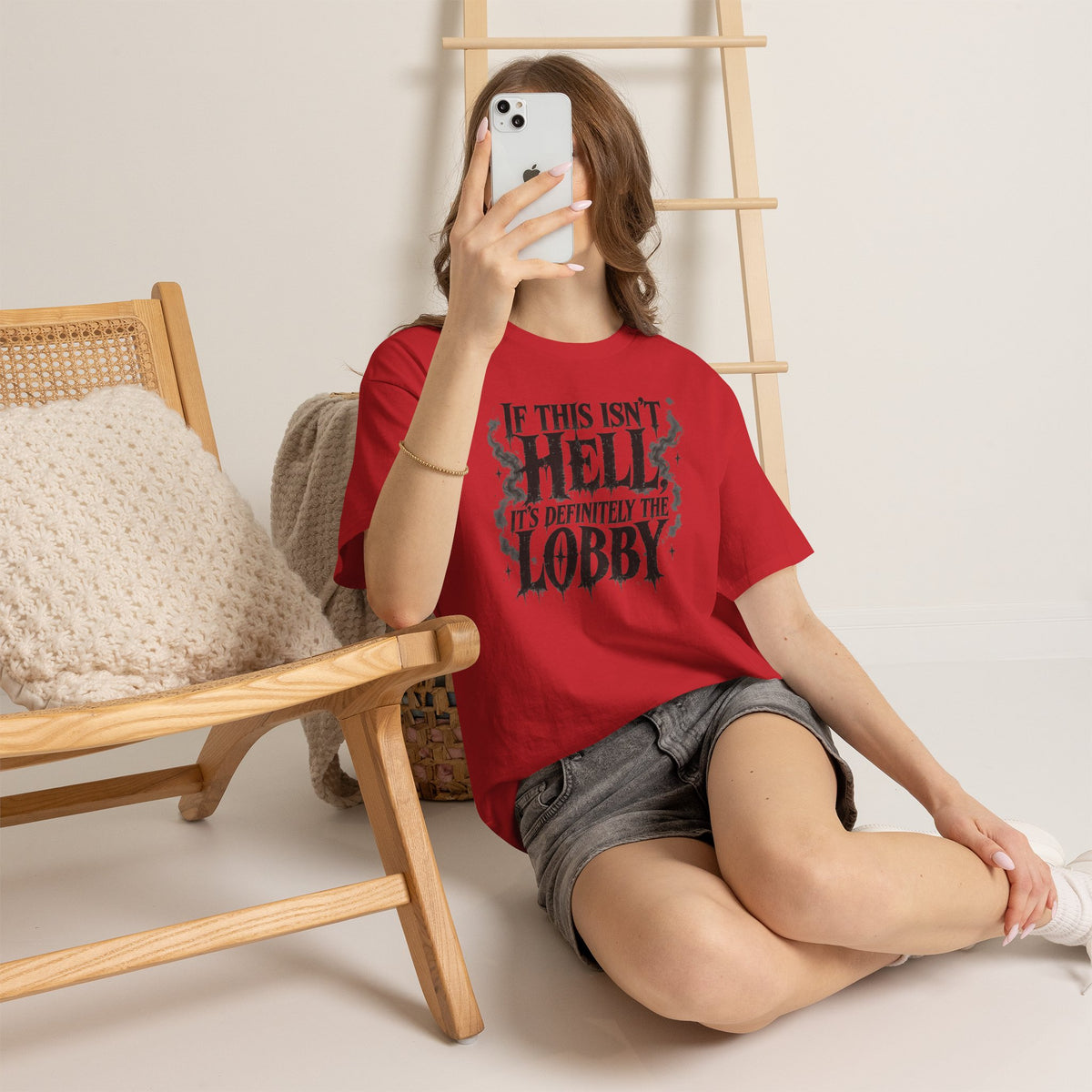 If This Isn't Hell It's Definitely the Lobby T-Shirt Sarcastic Funny Tee