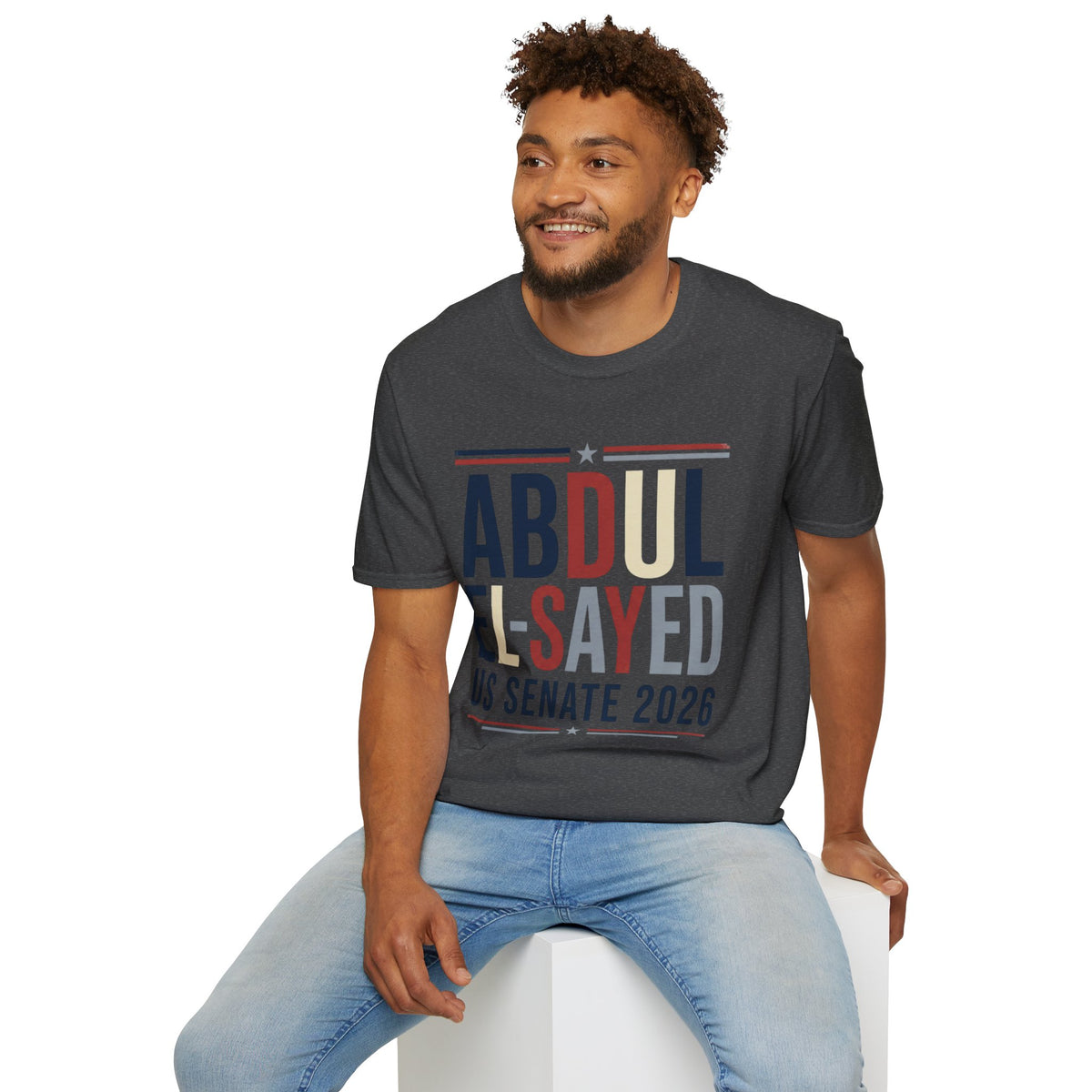 Abdul El-Sayed US Senate 2026 T-Shirt Political Campaign Tee Democratic Michigan