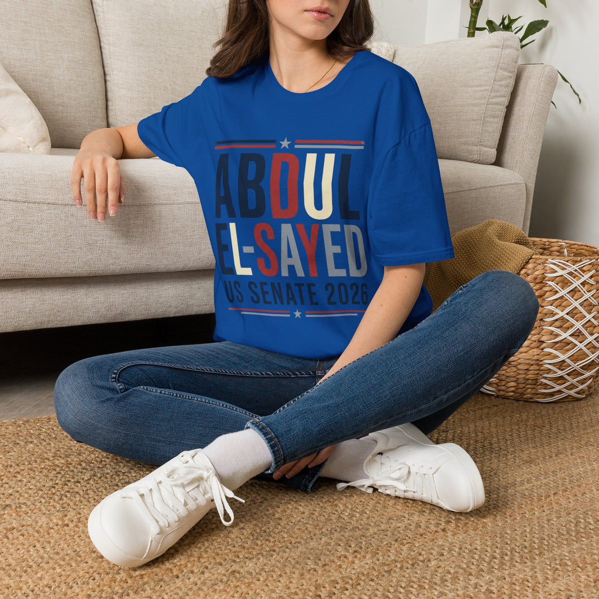 Abdul El-Sayed US Senate 2026 T-Shirt Political Campaign Tee Democratic Michigan