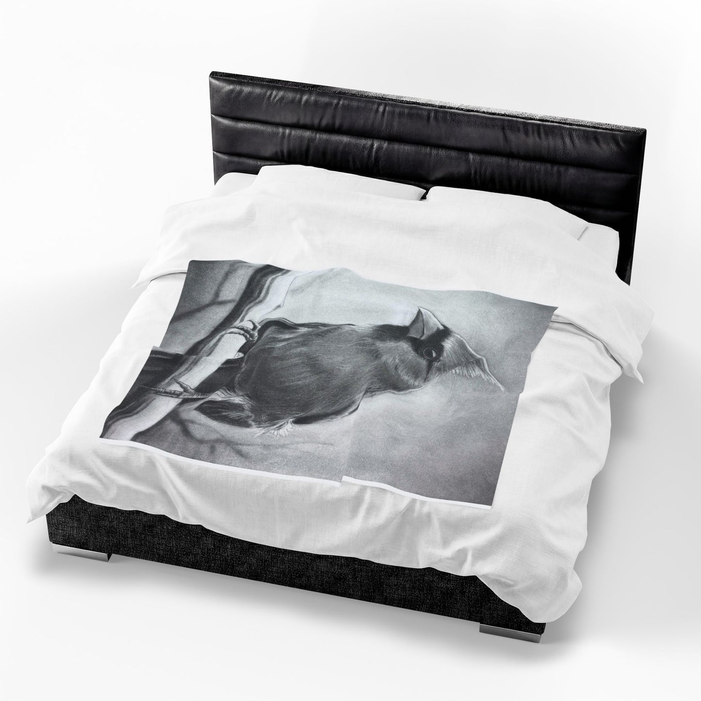 Original Art Cardinal Bird Velveteen Plush Blanket Home Decor Throw