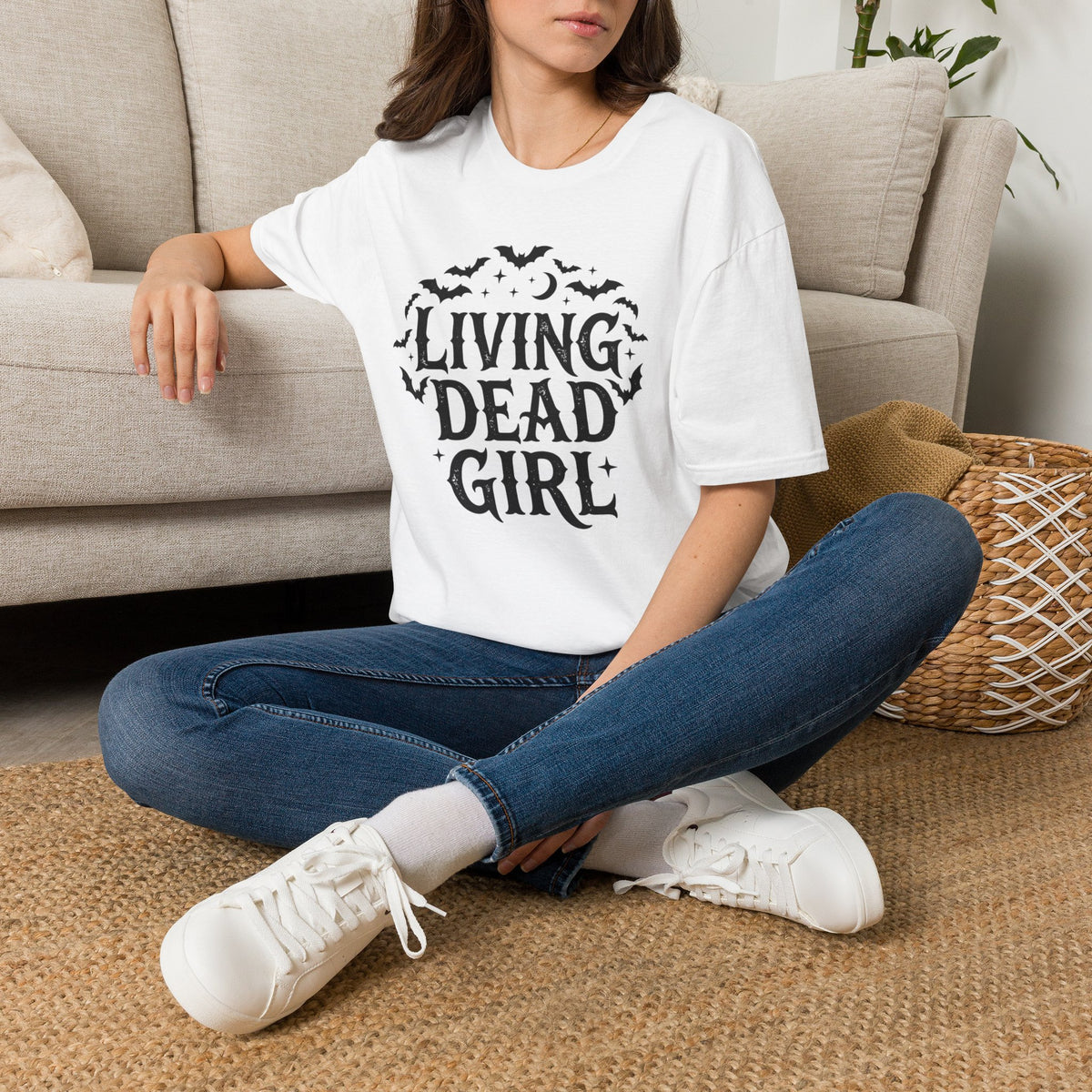 Living Dead Girl T-Shirt Gothic Halloween Bats Alternativee Goth Clothing