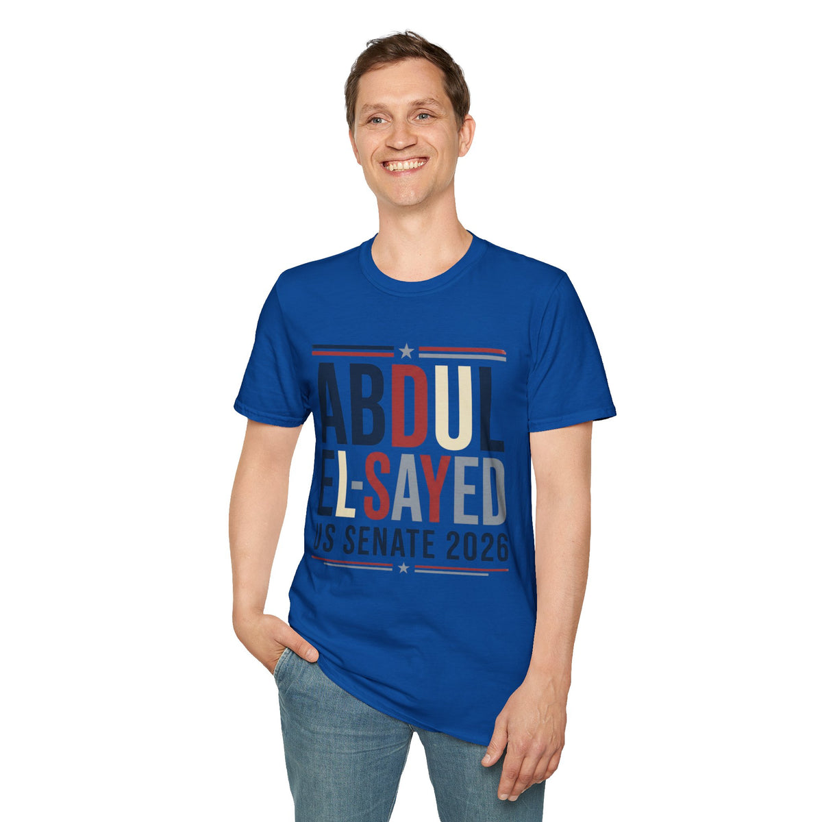 Abdul El-Sayed US Senate 2026 T-Shirt Political Campaign Tee Democratic Michigan