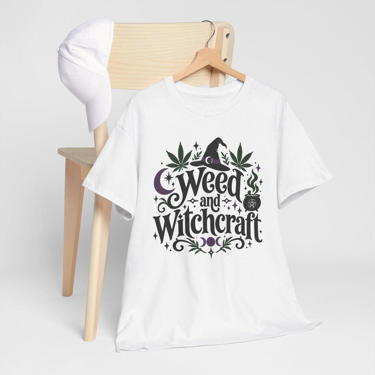 Weed and Witchcraft Graphic T-Shirt Witch Goth Tee Alternative Clothing
