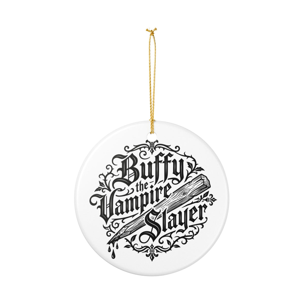 Buffy the Vampire Slayer Christmas Ornament Ceramic Holiday Decoration Horror