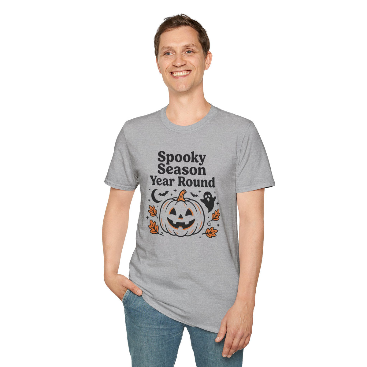 Spooky Season Year Round Pumpkin T-Shirt Halloween Fall Autumn Clothing