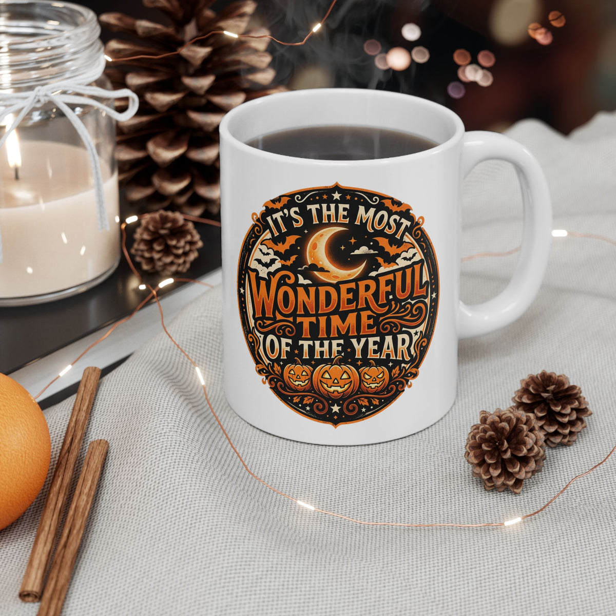 Halloween Most Wonderful Time of the Year Mug Spooky Coffee Cup Horror