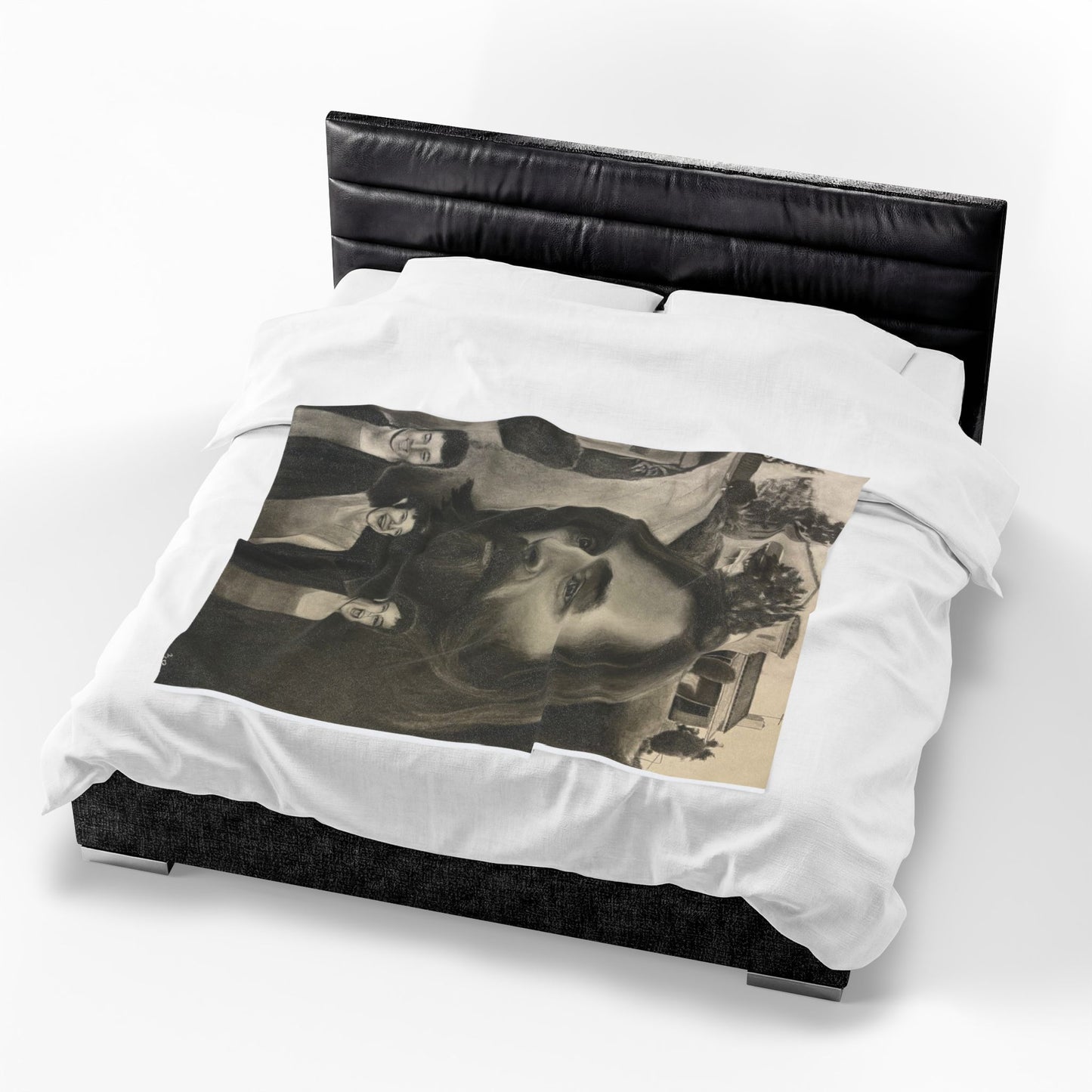 Charles Manson Cult True Crime Velveteen Plush Blanket Home Decor Horror