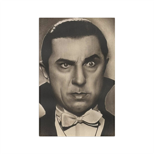 Dracula Bela Lugosi Vampire Portrait Tea Towel Vintage Horror Decor Kitchen Goth