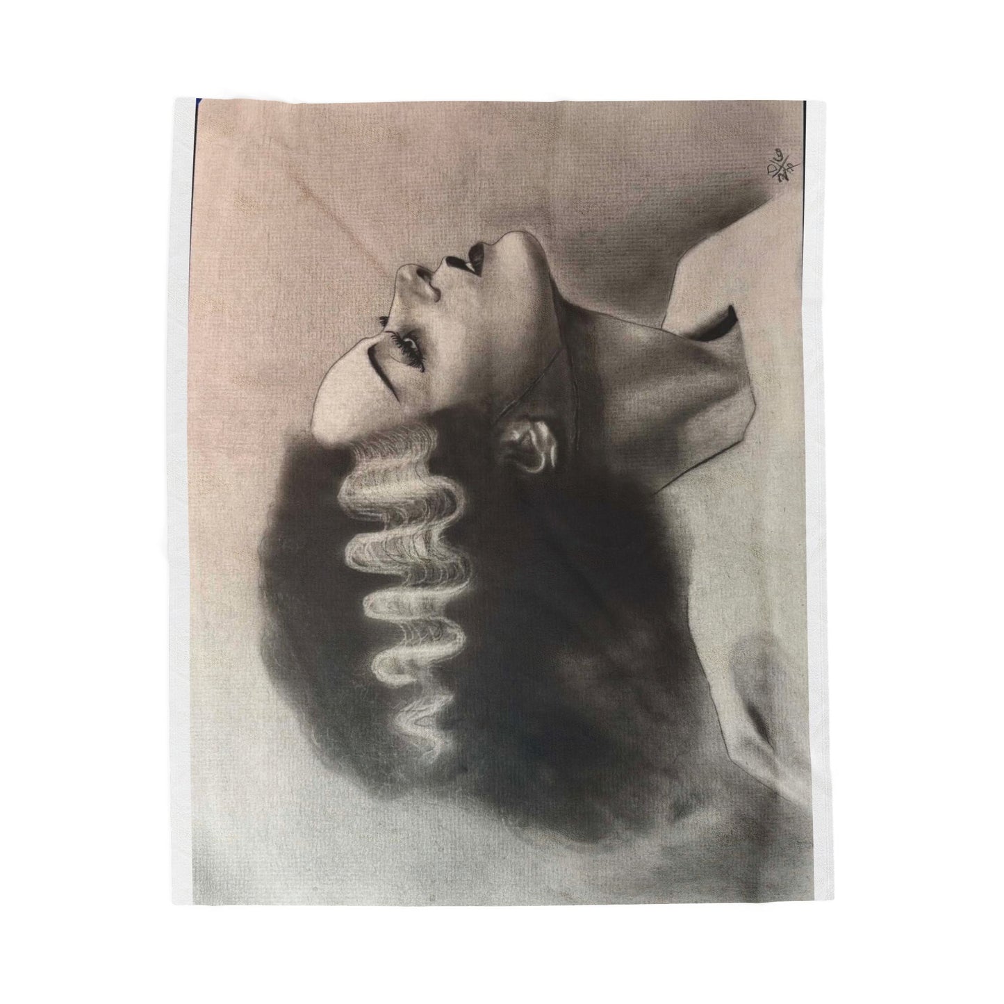Bride of Frankenstein Portrait Blanket Velveteen Plush Throw Home Decor