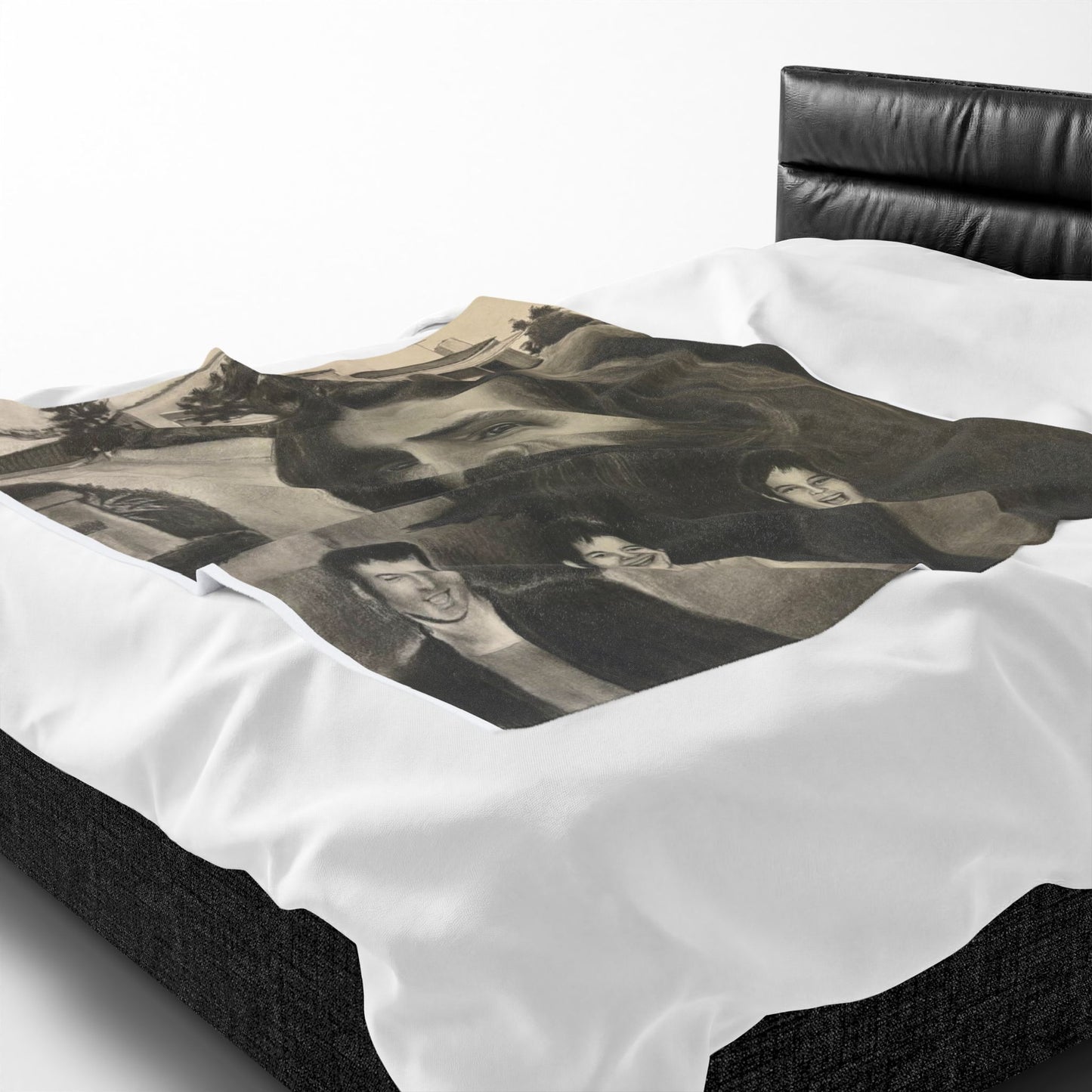Charles Manson Cult True Crime Velveteen Plush Blanket Home Decor Horror