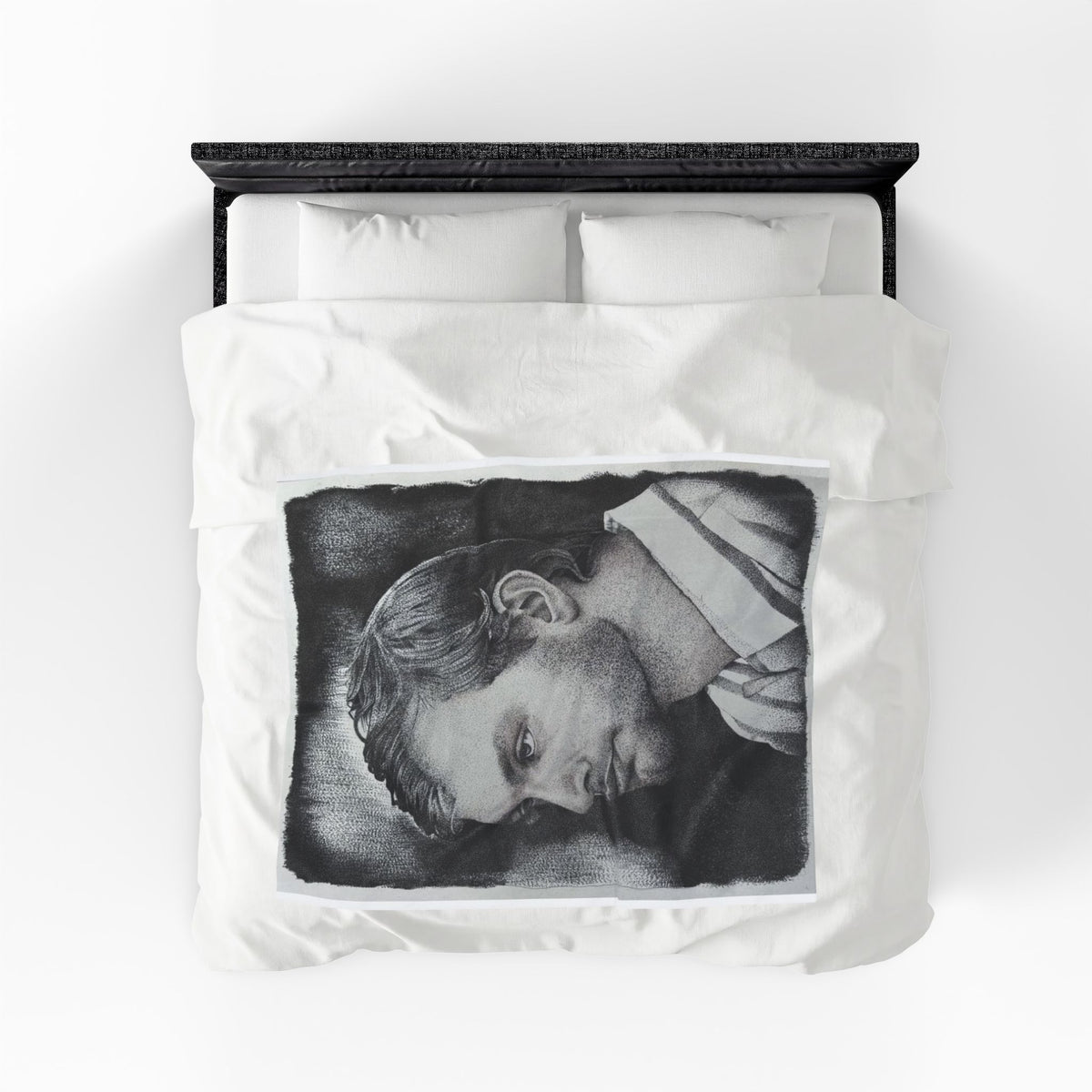 Original Art Jeffrey Dahmer True Crime Velveteen Plush Blanket Home Decor Throw