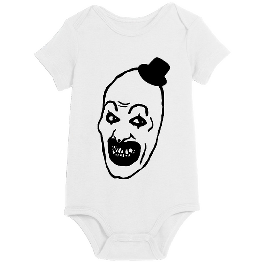 Terrifier Art the Clown Childrens Bodysuit Newborn 24 Months Horror Halloween