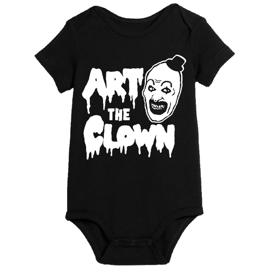 Terrifier Art the Clown Childrens Bodysuit Newborn 24 Months Horror Halloween