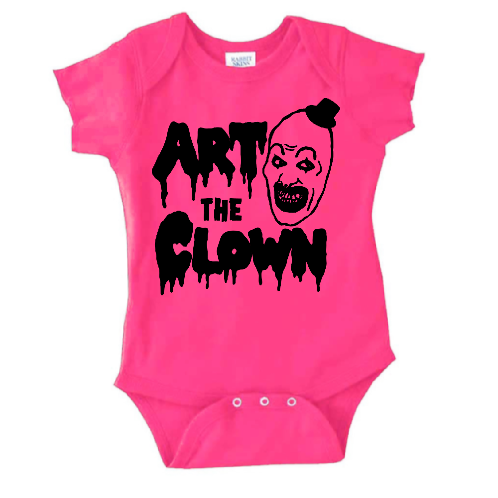 Terrifier Art the Clown Childrens Bodysuit Newborn 24 Months Horror Halloween