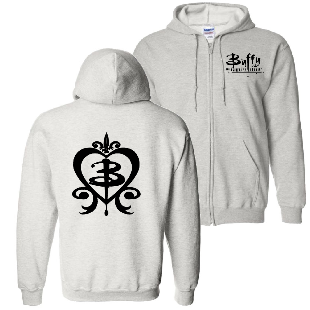 Buffy the Vampire Slayer Unisex Shirt Zip Hoodie Hooded Sweatshirt Clothing Horror