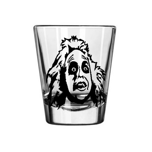 Beetlejuice Shot Glass Barware Horror Halloween Metaphysical