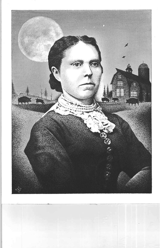 Belle Gunness Art Print True Crime Serial Killer Wall Hanging Home Decor