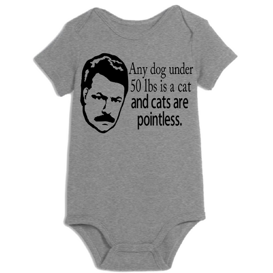 Parks Rec Ron Cats Pointless Childrens Bodysuit Newborn 24 Months Horror Halloween