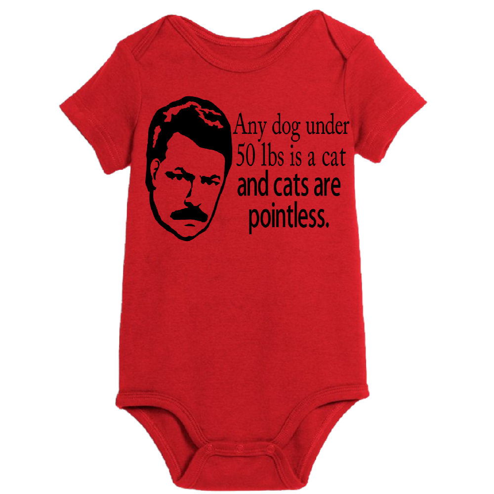 Parks Rec Ron Cats Pointless Childrens Bodysuit Newborn 24 Months Horror Halloween