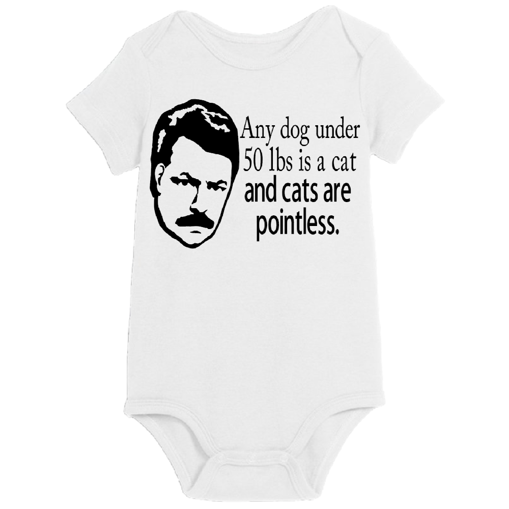 Parks Rec Ron Cats Pointless Childrens Bodysuit Newborn 24 Months Horror Halloween