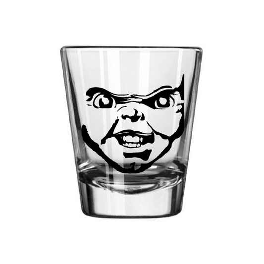 Chucky Child's Play Shot Glass Barware Horror Halloween Metaphysical