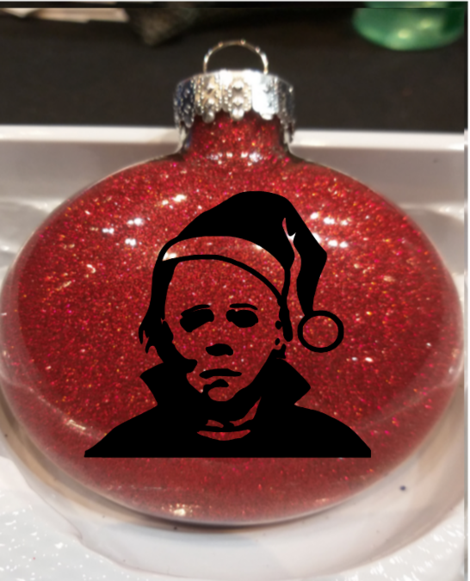 Michael Halloween Glitter Christmas Ornament Shatterproof Horror Halloween Metaphysical