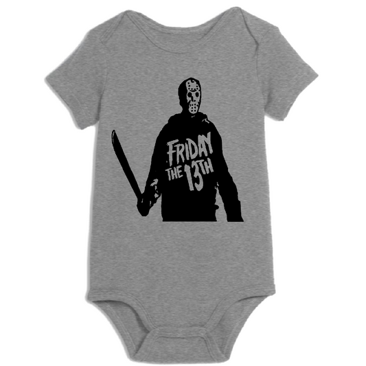 Jason Vorhees Friday the 13th Childrens Bodysuit Newborn 24 Months Horror Halloween